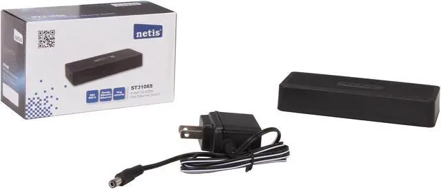 Alt view image 5 of 5 - NETIS ST3108S Unmanaged 8 Port Fast Ethernet Desktop Plastic Switch