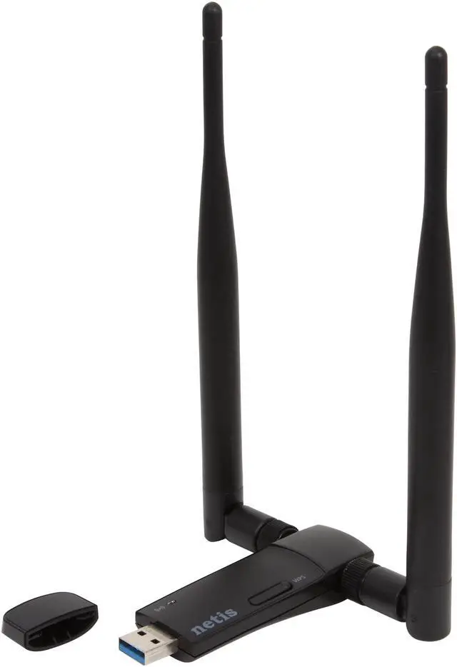 Alt view image 5 of 6 - NETIS WF2190 AC1200 Wireless High Gain USB 3.0 Adapter with Dual 5 dBi Antenna & USB Cradle Extension Compatible with Windows MAC Linux OS