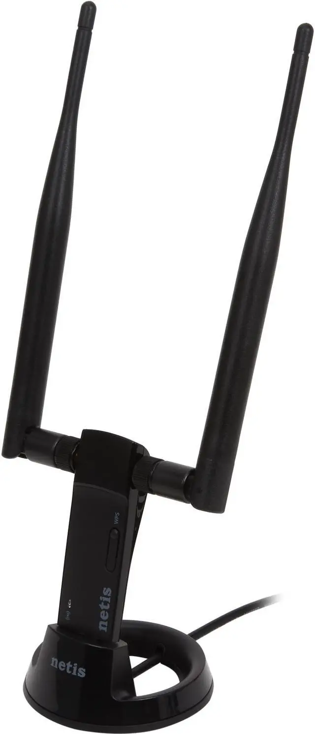 Main image of NETIS WF2151 N600 Wireless High Gain USB Adapter with Dual 5dBi Antennas and USB Cradle Extension Compatible with Windows MAC Linux OS