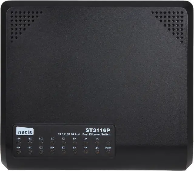 Alt view image 3 of 7 - NETIS ST3116P Unmanaged 16 Port Fast Ethernet Plastic Desktop Switch