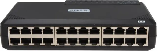 Alt view image 5 of 7 - NETIS ST3124P Unmanaged 24 Port Fast Ethernet Desktop Plastic Switch