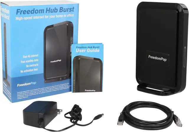 Alt view image 5 of 5 - Free Home Broadband Internet with Hub Burst Router + Modem - FreedomPop (Certified Pre-owned)