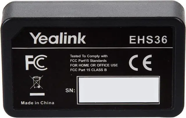 Alt view image 7 of 9 - Yealink EHS36 IP Phone Wireless Headset Adapter