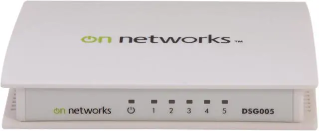 Alt view image 2 of 6 - On Networks DSG005-199NAS Unmanaged 5-port Gigabit Ethernet Switch