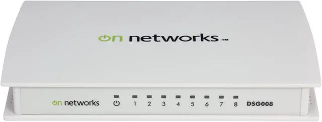 Alt view image 2 of 6 - On Networks DSG008-199NAS Unmanaged 8-port Gigabit Ethernet Switch