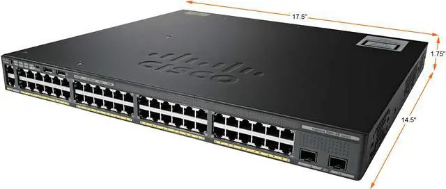 Alt view image 2 of 2 - CISCO 2960-X 2960X-48LPS-L Managed Switch