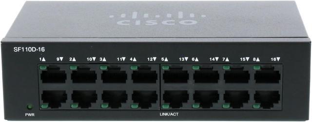 CISCO SF110D-16 16-Port 10/100 Unmanaged Desktop Switch - Newegg.ca