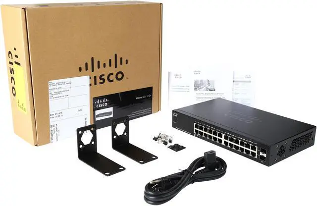 Alt view image 7 of 6 - CISCO SG112-24 Compact 24-Port Unmanaged Gigabit Switch