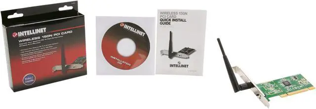 Alt view image 5 of 5 - INTELLINET Network Solutions 524810 Wireless PCI Card IEEE 802.11b/g/n/e PCI Up to 150Mbps Wireless Data Rates