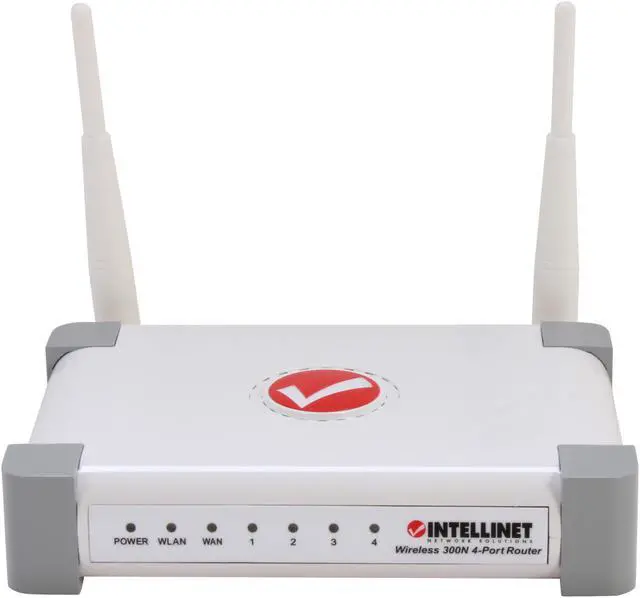 Alt view image 2 of 5 - Intellinet 524490 Wireless 300N 4-Port Router IEEE 802.1d, IEEE 802.11b/g/n, IEEE 802.3/3u