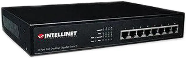 Alt view image 2 of 2 - Intellinet 560641 8-Port PoE+ Desktop Gigabit Switch