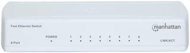 Alt view image 2 of 3 - Manhattan 8-Port Ethernet Network Switch: Expand Your Network with Easy Plug-and-Play, Compact Design, and Energy-Saving Technology - 560689