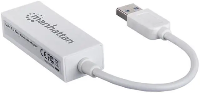 Alt view image 3 of 5 - MANHATTAN 506731 Hi-Speed USB 2.0 to Fast Ethernet Adapter 10/100Mbps USB 2.0 1 x RJ45