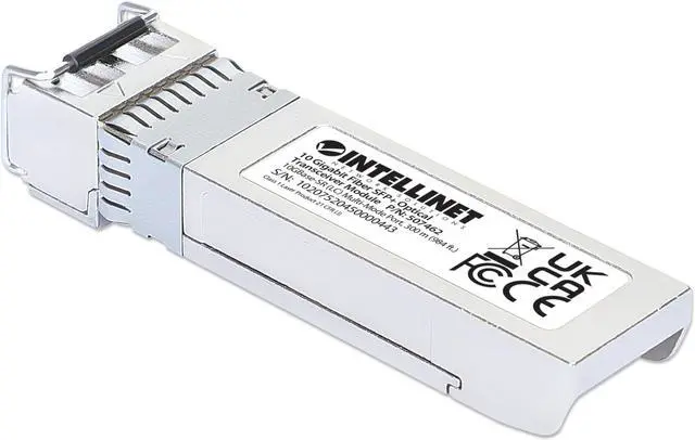 Alt view image 2 of 5 - Intellinet 10 Gigabit Fiber SFP+ Optical Transceiver Module, 10GBase-SR (LC) Multi-Mode Port, 300 m (984 ft.)