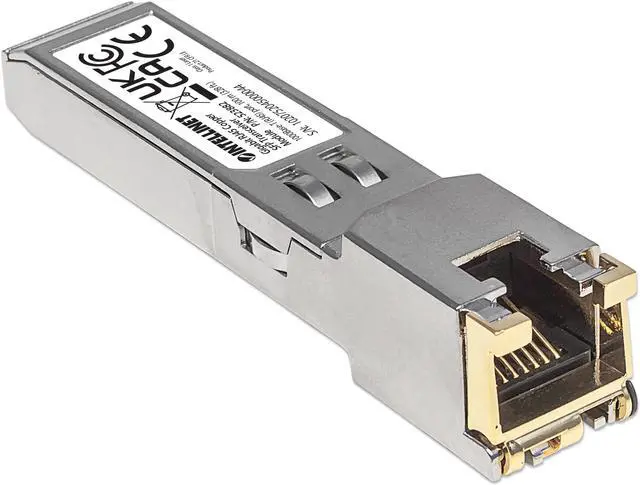 Alt view image 2 of 5 - Intellinet Gigabit RJ45 Copper SFP Transceiver Module, 1000Base-T (RJ45) port, 100 m (328 ft.)
