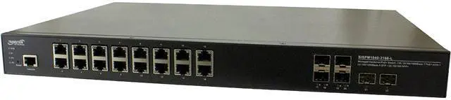 Main image of Transition Networks Managed Hardened Gigabit Ethernet PoE+ Rack Mountable Switch
