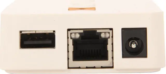 Alt view image 3 of 5 - Lantronix xPrintServer XPS1002HM-01-S Print Server - Home Edition For iOS Printing At Home RJ45 USB 2.0