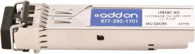 Alt view image 2 of 5 - AddOn HP J4858C Compatible 1000 Base-SX SFP Transceiver (MMF, 850nm, 550m, LC)