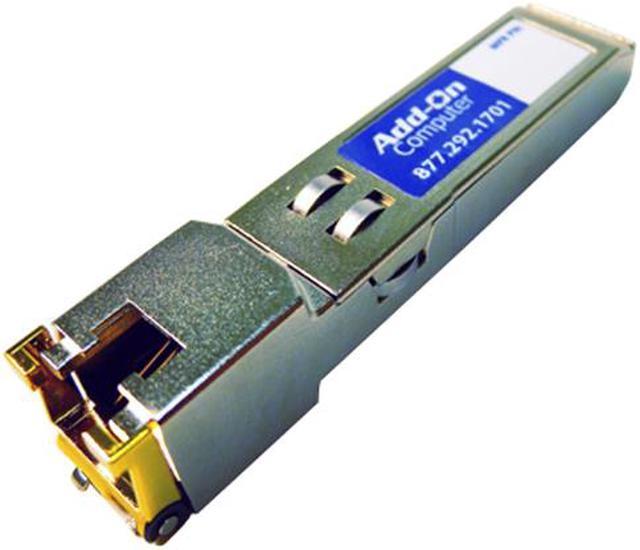 AddOn Cisco GLC-T Compatible 1000 Base-TX SFP Transceiver (Copper, 100m,  RJ-45)