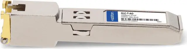 Alt view image 2 of 8 - Cisco® GLC-T Compatible TAA 10/100/1000Base-TX SFP Transceiver (Copper, 100m, RJ-45)
