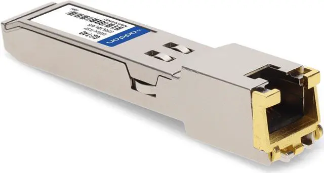 Alt view image 7 of 8 - Cisco® GLC-T Compatible TAA 10/100/1000Base-TX SFP Transceiver (Copper, 100m, RJ-45)