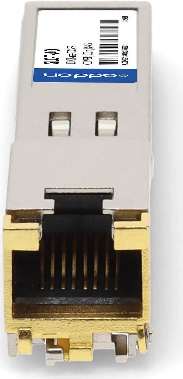 Alt view image 8 of 8 - Cisco® GLC-T Compatible TAA 10/100/1000Base-TX SFP Transceiver (Copper, 100m, RJ-45)