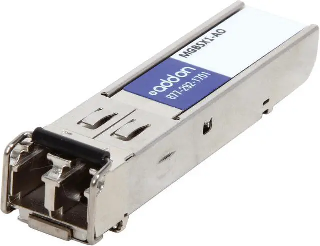 Main image of AddOn Linksys MGBSX1 Compatible 1000Base-SX SFP Transceiver (MMF, 850nm, 550m, LC)