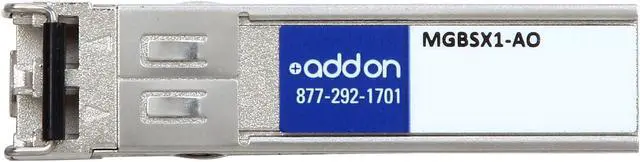 Alt view image 2 of 7 - AddOn Linksys MGBSX1 Compatible 1000Base-SX SFP Transceiver (MMF, 850nm, 550m, LC)