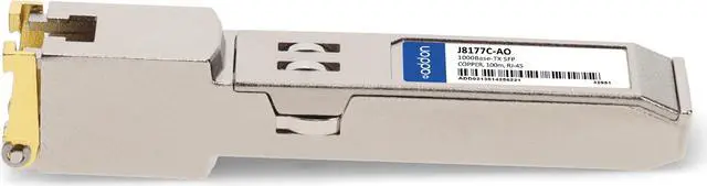 Alt view image 2 of 8 - HP® J8177C Compatible TAA 10/100/1000Base-TX SFP Transceiver (Copper, 100m, RJ-45)