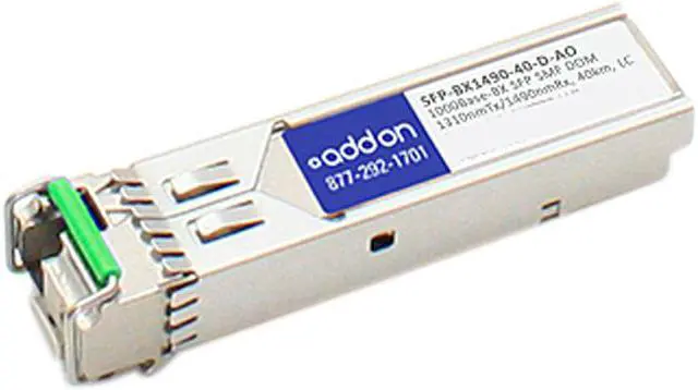 Main image of AddOn - Network Upgrades  SFP-BX1490-40-D-AO  Transceiver