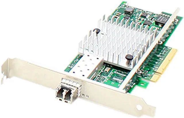 Main image of AddOn QLogic QLE8240-SR-CK Comparable 10Gbs Single Open SFP+ Port PCIe x8 Network Interface Card with Transceiver