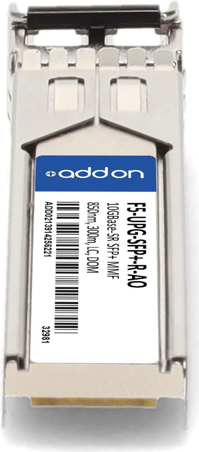 Alt view image 4 of 8 - F5 Networks® F5-UPG-SFP+-R Compatible TAA 10GBase-SR SFP+ Transceiver (MMF, 850nm, 300m, LC, DOM)