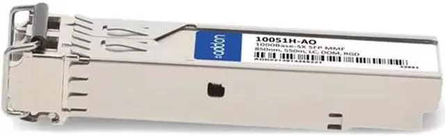 Alt view image 2 of 2 - AddOn Extreme Networks 10051 Compatible 1000Base-SX SFP Transceiver (MMF, 850nm, 550m, LC, Rugged)
