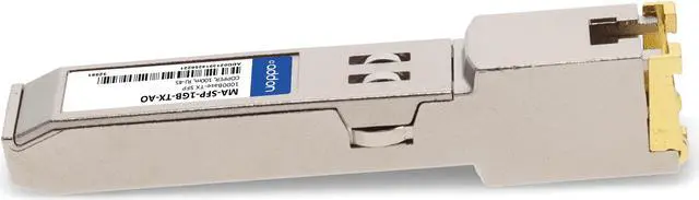 Alt view image 6 of 8 - AddOn Cisco Meraki MA-SFP-1GB-TX Compatible TAA Compliant 10/100/1000Base-TX SFP Transceiver (Copper, 100m, RJ-45)