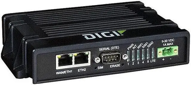 Alt view image 2 of 3 - Digi International IX20-00N4 IX20 - LTE, North America, CAT-4, 3G fallback, Dual Ethernet, RS-232, No Accessories