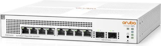 Main image of HPE Networking Instant On Switch 8p Gigabit CL4 PoE 2p SFP 124W 1930 (JL681A#ABA)