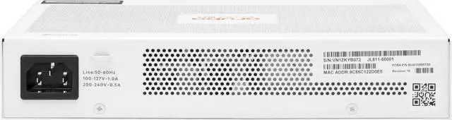 Alt view image 3 of 3 - HPE Networking Instant On Switch 8p Gigabit CL4 PoE 65W 1830 (JL811A#ABA)