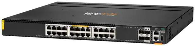 Alt view image 2 of 3 - HPE Aruba Networking CX 6300M 24p Smart Rate 1G/2.5G/5G/10G Class6 PoE 2p 50G 2p 25G Switch, Layer 3 | R8S89A