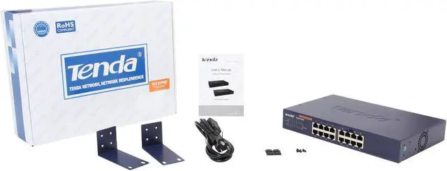 Alt view image 5 of 7 - Tenda TEG1016D Unmanaged 16-port Gigabit Ethernet Switch