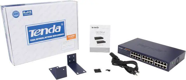 Alt view image 5 of 5 - Tenda TEG1024D Unmanaged 24-port Gigabit Ethernet Switch