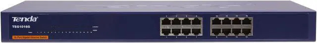 Alt view image 2 of 5 - Tenda TEG1016G Unmanaged 16-Port Gigabit Ethernet Switch