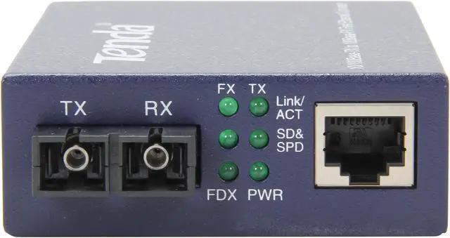 Alt view image 3 of 6 - Tenda TER850S Multi-mode Fiber Converter 100 Mbps One RJ-45 Interface One Fiber Interface