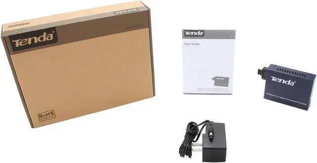 Alt view image 6 of 6 - Tenda TER850S Multi-mode Fiber Converter 100 Mbps One RJ-45 Interface One Fiber Interface