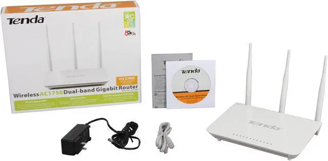 Alt view image 6 of 6 - Tenda W1800R Wireless AC1750 Dual Band Gigabit Router IEEE 802.11ac, IEEE 802.11a/b/g/n