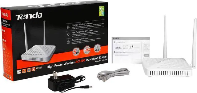 Alt view image 6 of 6 - Tenda FH1206 High Power Wireless AC1200 Dual Band Router