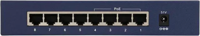 Alt view image 4 of 6 - Tenda TEF1008P 8-Port 10/100Mbps Desktop Switch with 4-Port PoE