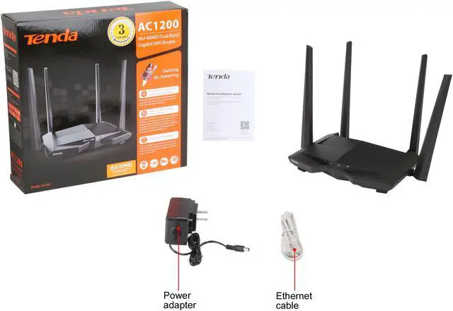 Alt view image 6 of 6 - Tenda AC10U AC1200 Smart Dual-Band Gigabit Wi-Fi Router