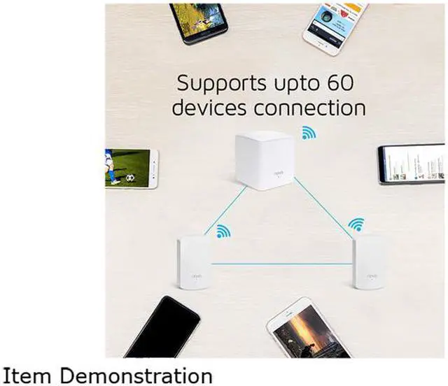 Alt view image 5 of 5 - Tenda Nova MW5(2-Pack) Wall-Plug Whole Home Mesh WiFi System, Coverage up to 2,500 sq. ft, Plug and Play, Router/WiFi Extender Replacement, Gigabit Connection to Your Cable Modem