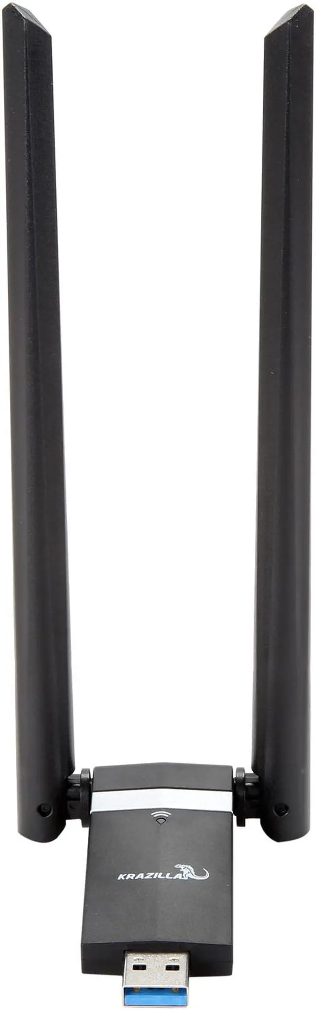 Alt view image 2 of 6 - Krazilla KZA-8812C 1200M 2.4 / 5.8 GHz Dual Band Dual Antenna USB Wi-Fi Adaptor