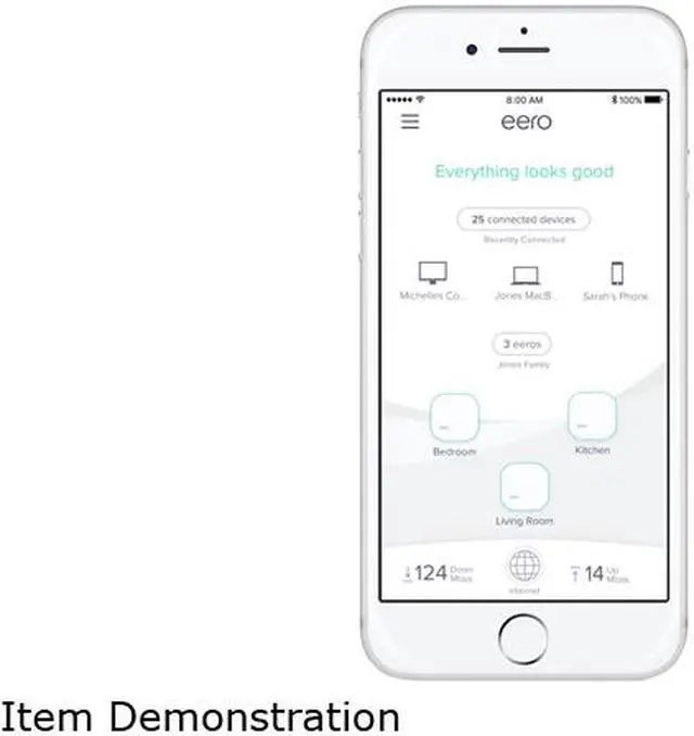 Alt view image 4 of 8 - eero Pro Wi-Fi System (3 eeros), 2nd Generation